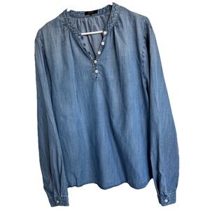 Quince Blue Denim Blouse
